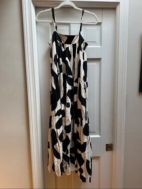 Abel the Label Black and Cream Maxi Dress